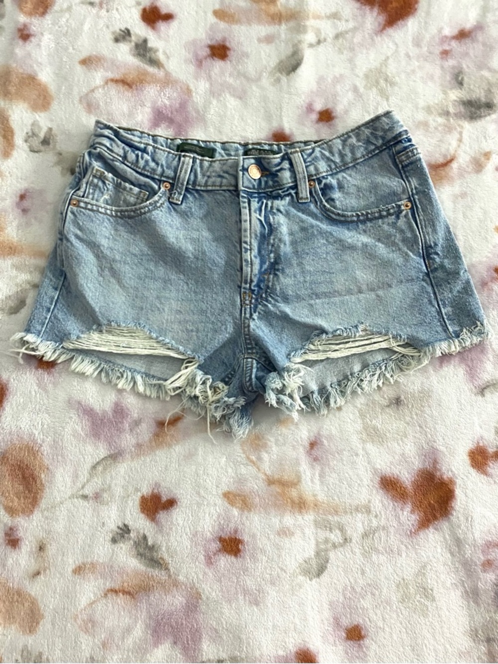 wild fable Light Blue Distressed Frayed Hem Jean Shorts
